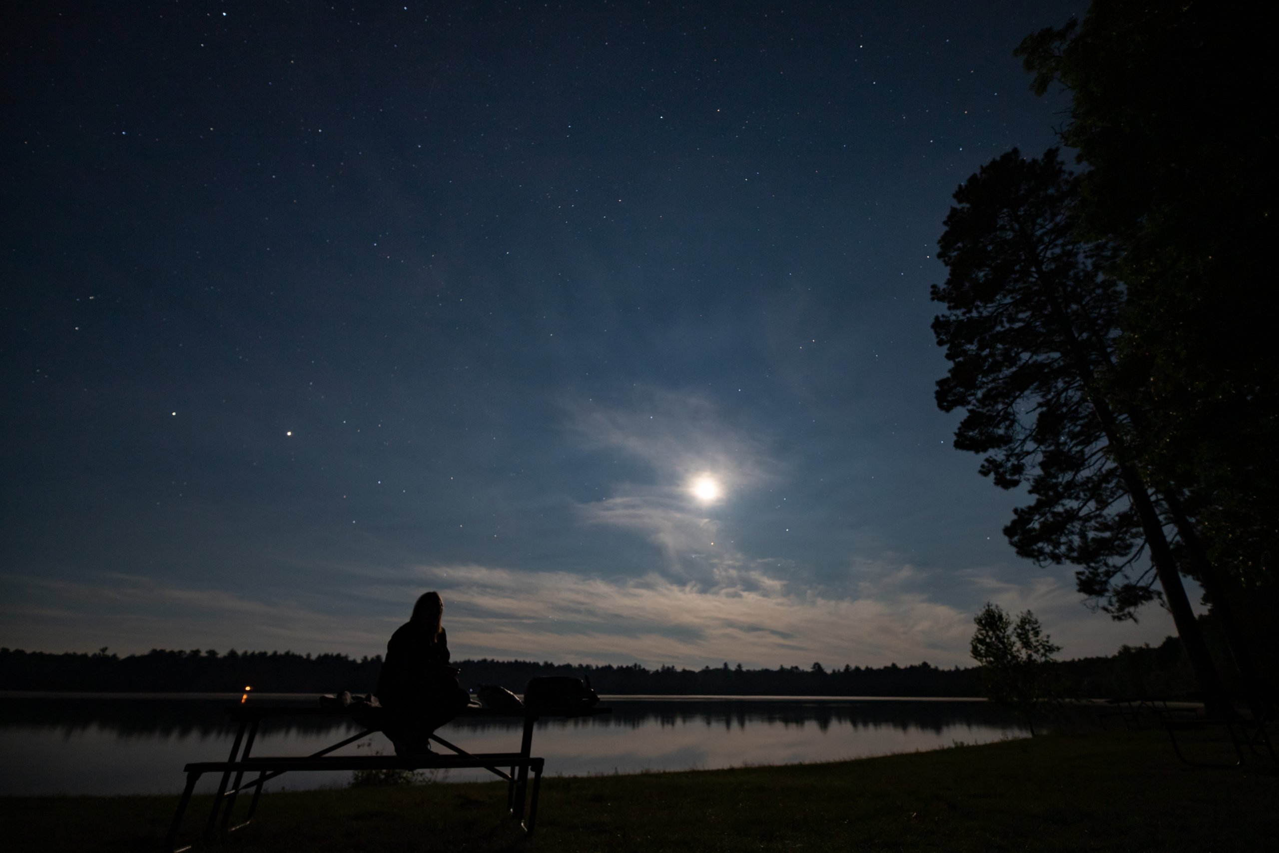 Moon over Crystal Lake
